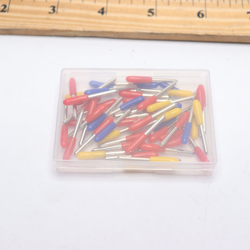 (50-Pk) Roland Carving Replacement Cutters Lettering Tool Case Deep Point