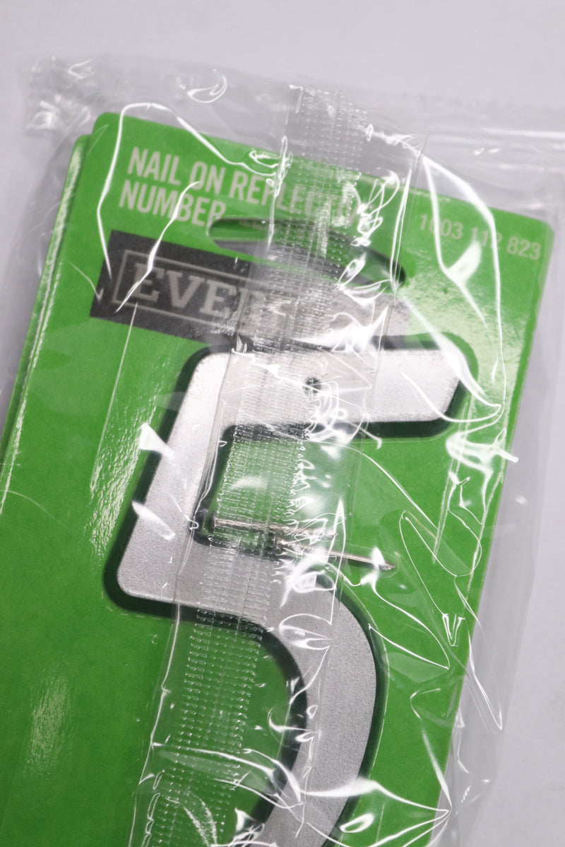 (3-Pk) Everbilt Reflective Nail-On House Number 5 Plastic 4" 1003 112 823