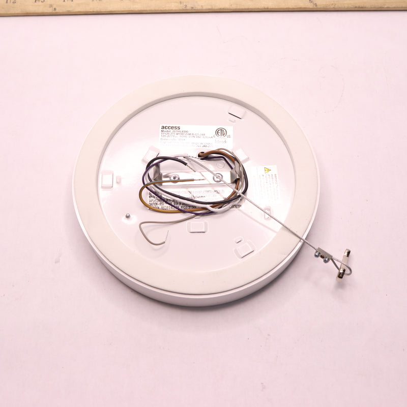 Access Lighting-HI Dimmable LED Exterior Flush Mount Acrylic White 15W 120V