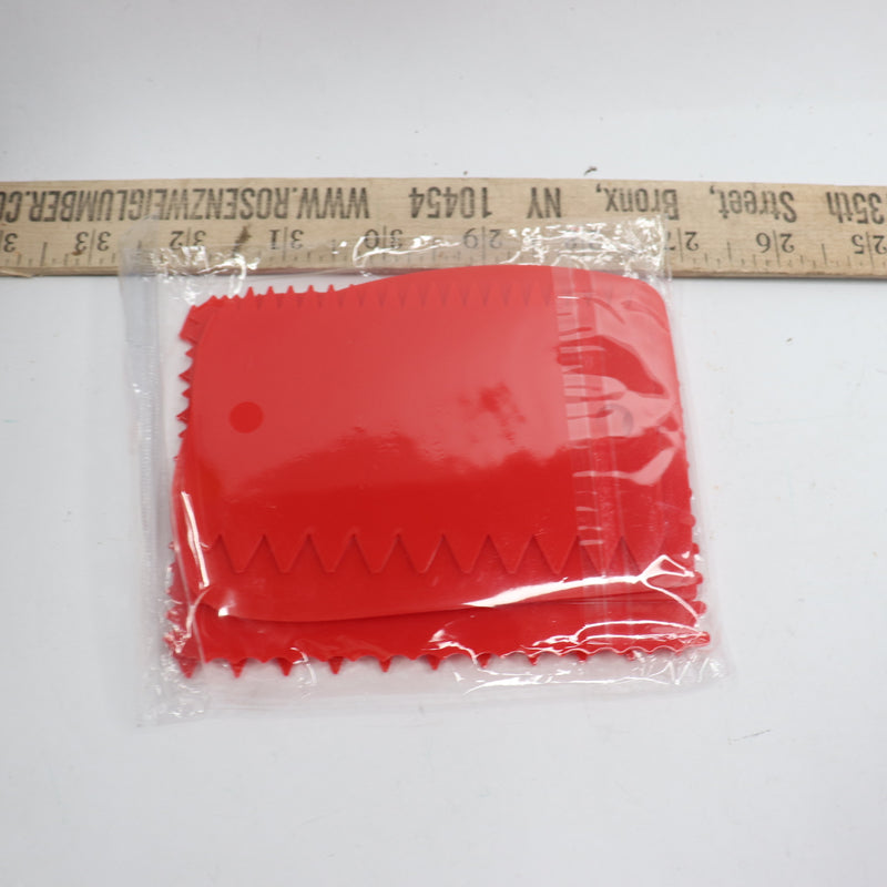 (12-Pk) Pottery Scraper Tool Plastic Red