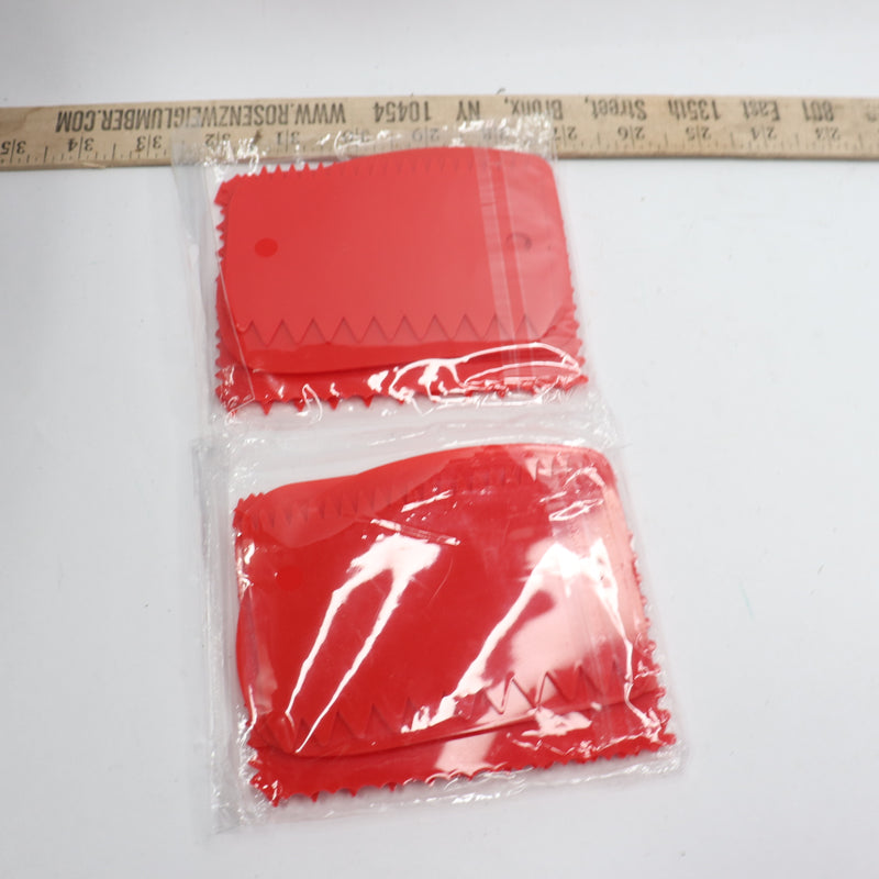 (12-Pk) Pottery Scraper Tool Plastic Red