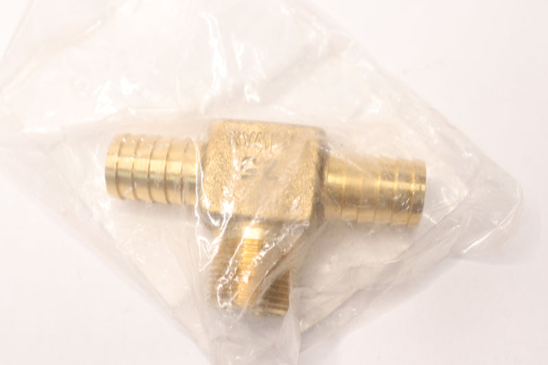 Everbilt Hydrant Insert Tee Fitting Brass 3/4" Barb x 3/4" MPT x 3/4" Barb