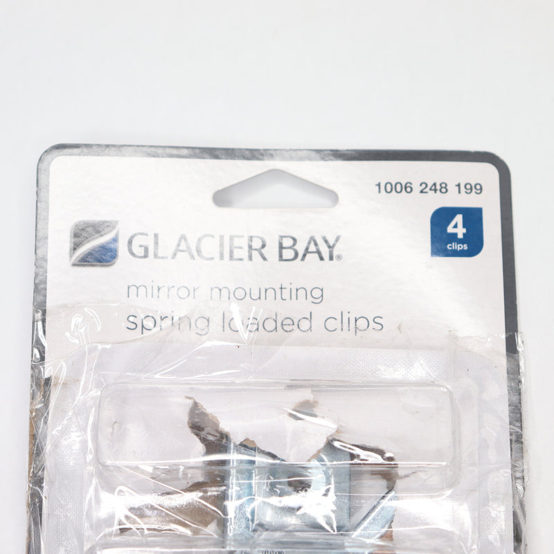 (3-Pk) Glacier Bay Mirror Mounting Clips Silver 80lb 1006248199