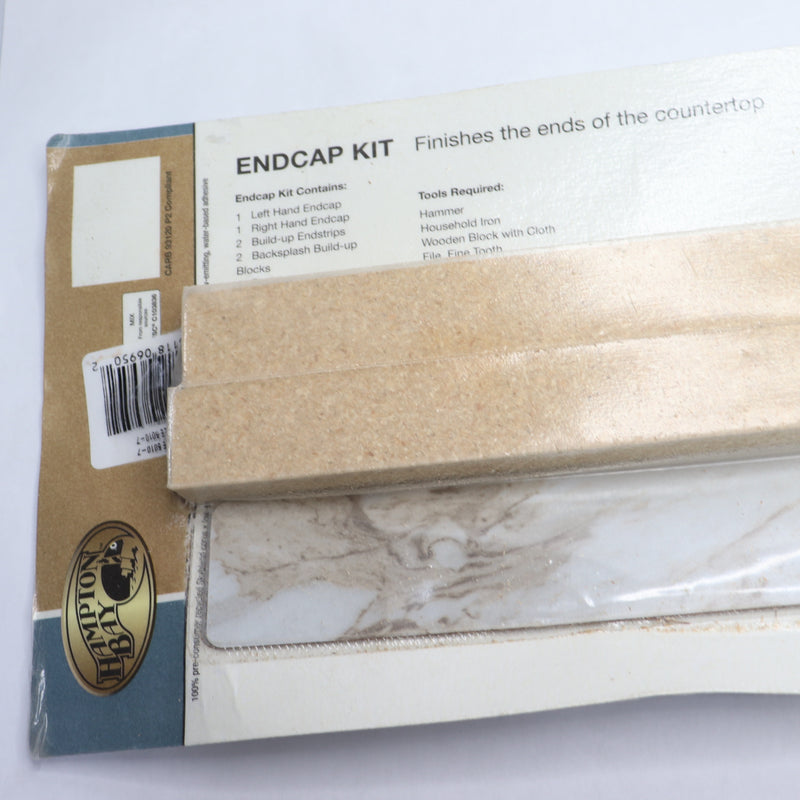 Hampton Bay Laminate Endcap Kit for Countertop Drama Marble Textured Gloss