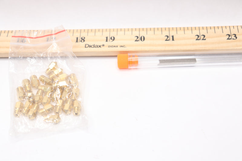 (25-Pk) Meafeng 3D Printer Nozzles Extruder With 5 Needles Brass 0.4mm