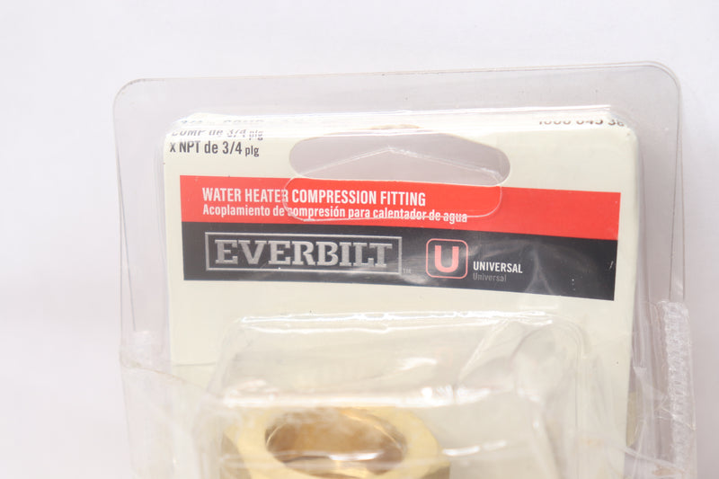 (2-Pk) Everbilt Compression Fitting 3/4" x 3/4" 1000 045 387