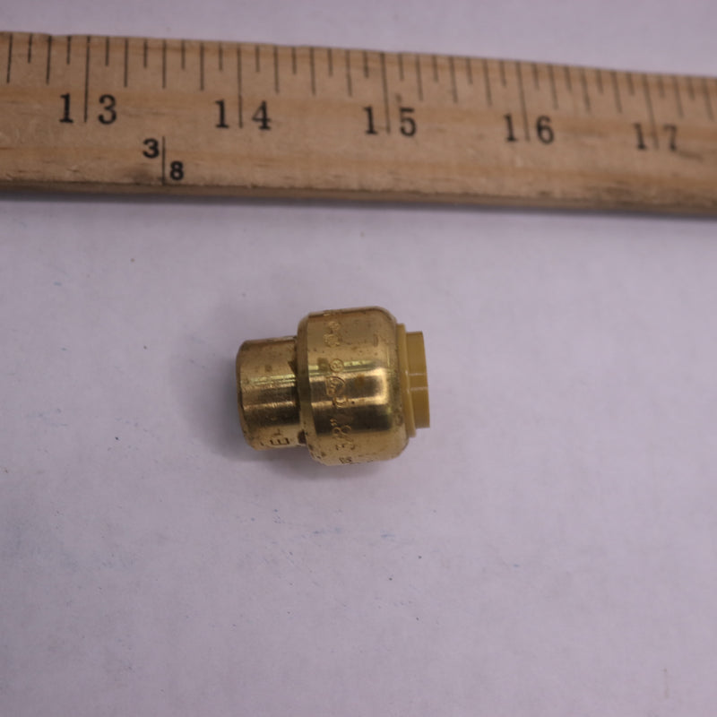 SharkBite Push Cap Push to Connect Brass Plumbing Fitting PEX Pipe Copper 3/8"