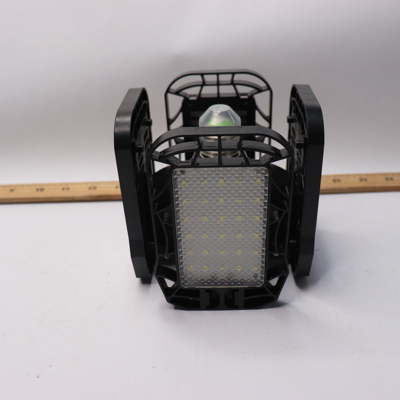 Adjustable LED Garage Light Ceiling Flush Mount Lighting 80-Watt Deformable