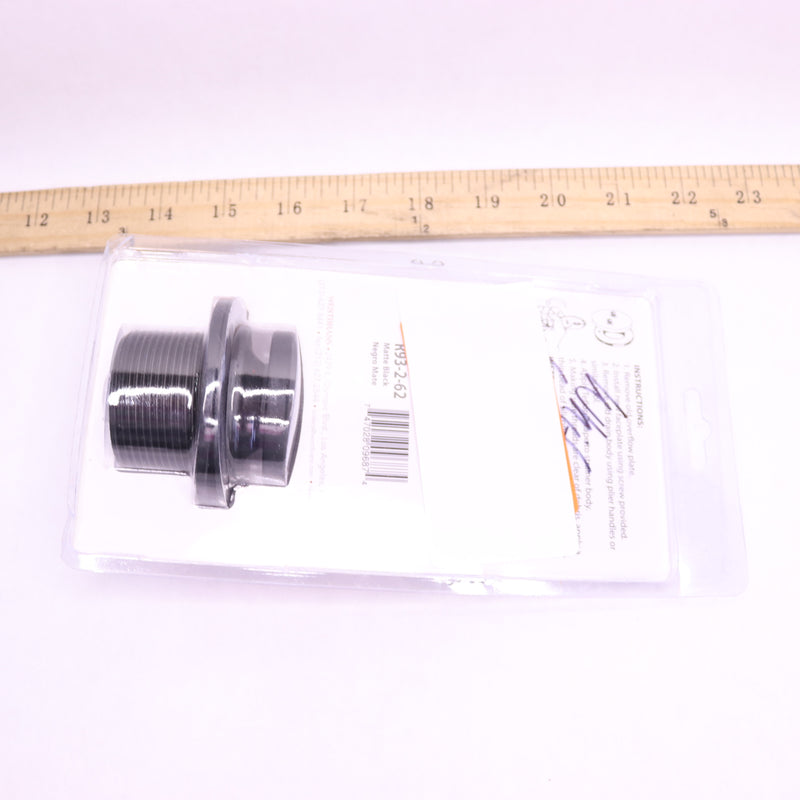 Westbrass Tub Drain Kit Matte Black 2-Hole 1-1/2" R93-2-62