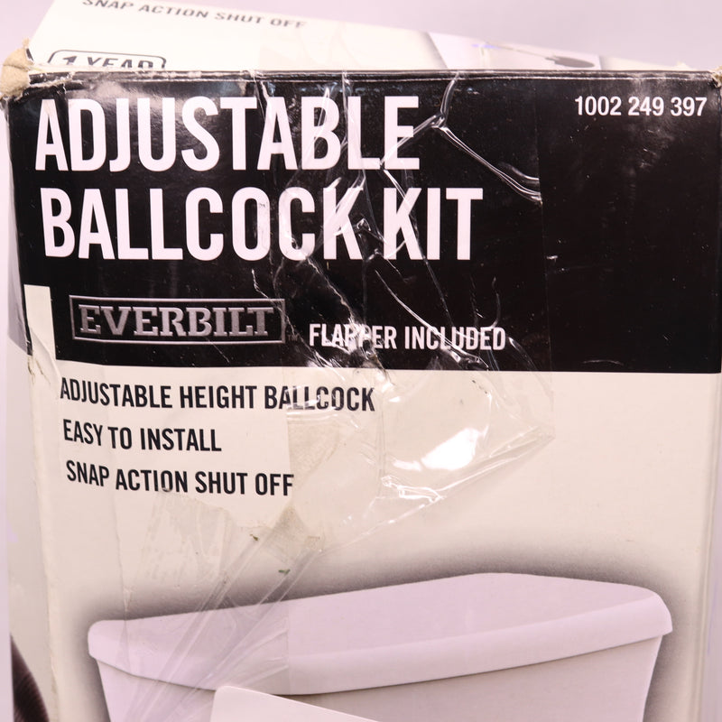 Everbilt Adjustable Toilet Ballcock Valve 9 -1/2" - 13 -1/2" 1002 249 397