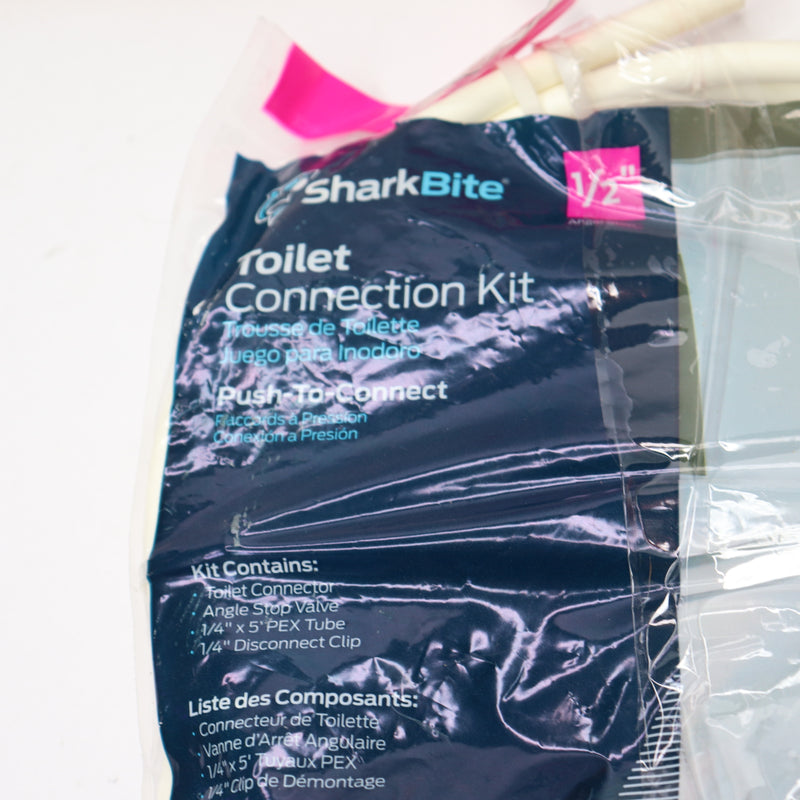 SharkBite Toilet Connection Kit with Angle Stop 25088