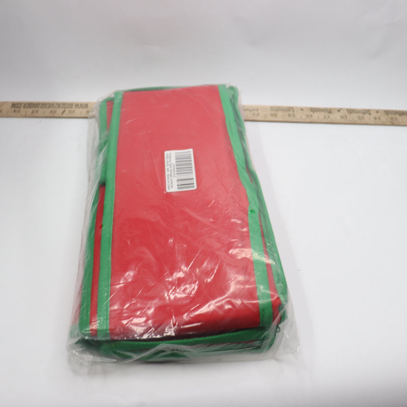 Premium Christmas Gift Wrap Organizer w/ Useful Pockets Red Large CS1001-US-FB