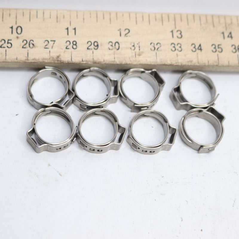 (8-Pk) Apollo Pinch Clamp Stainless Steel PEX 1/2" 851-363