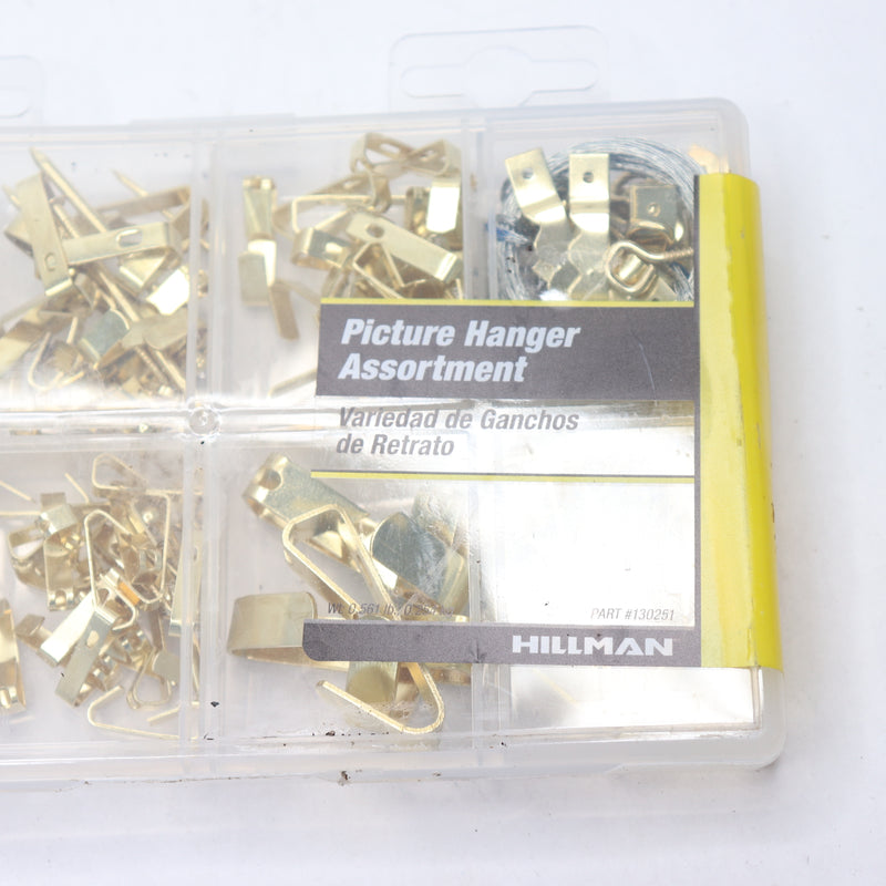 Hillman Fastener Picture Hanger Assortment Kit Metal 18-Gauge 130251