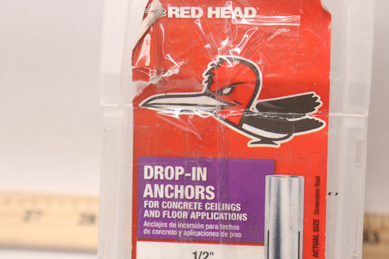 (42-Pk) Red Head Multi-Set Drop-In Anchor Carbon Steel 3/8" 01891