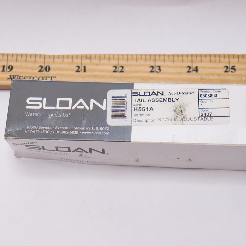Sloan Adjustable Tailpiece Assembly 3-1/16" H-551-A-3