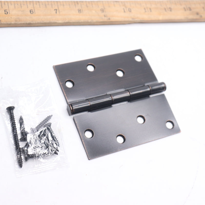 Everbilt Squeak-Free Door Hinge Oil-Rubbed Bronze 4" 1005694750