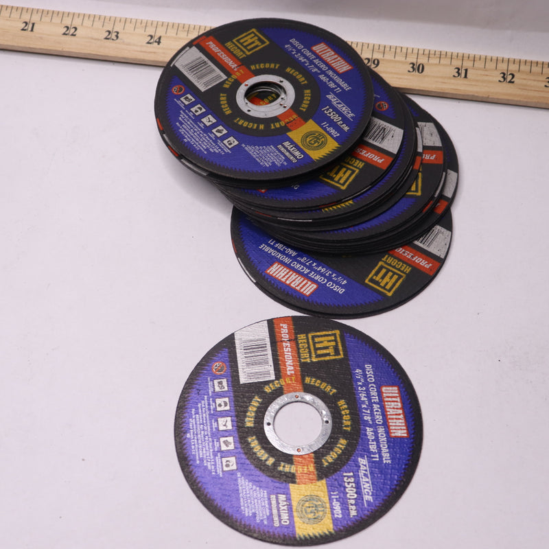 (25-Pk) Disco Abrasive Disc 4 1/2" x 3/64" x 7/8" A60-TBF T1