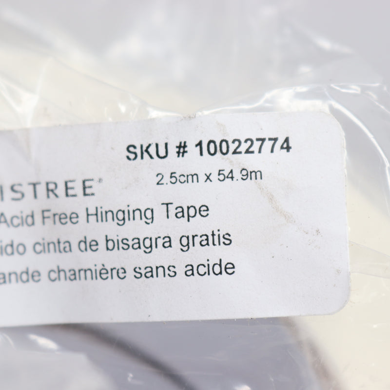 (4-Pk) Artistree Acid Free Self-Adhesive Tape Mylar White 1" x 180' 10022774