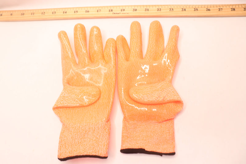 (Pair) Samurai Hi-Vis Cut-Resistant Glove Silicone Palm Coating XL CR860-10