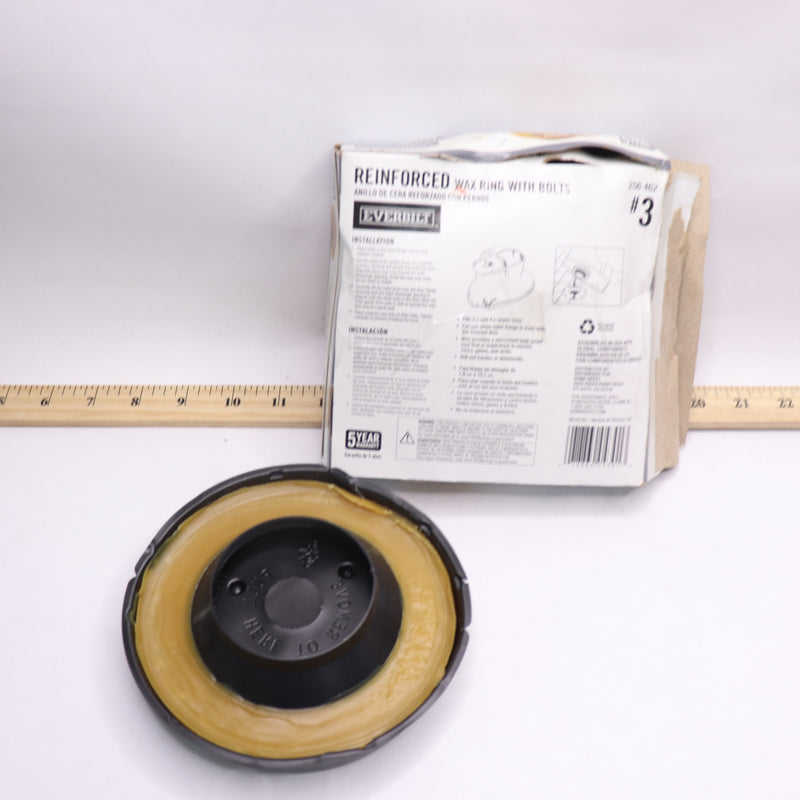 Everbilt Reinforced Toilet Wax Ring Plastic Horn 256 462 - No Hardware