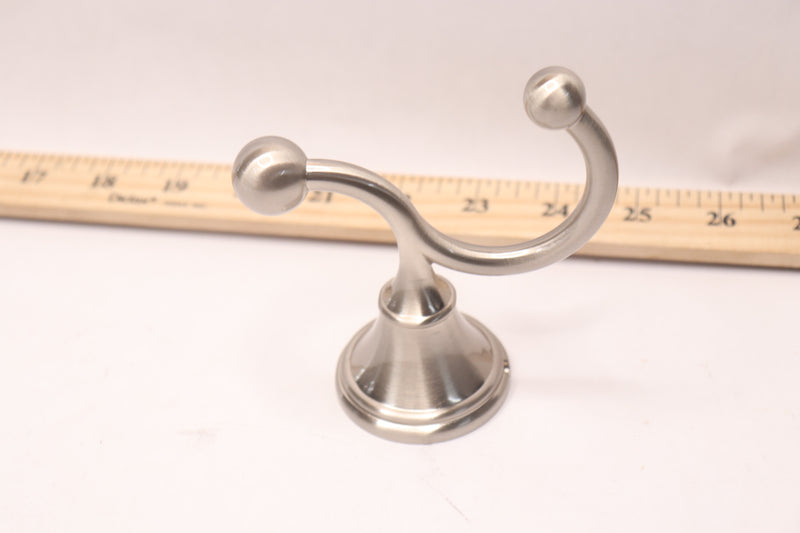 Delta Double Robe Hook Metal Satin Nickel 138037