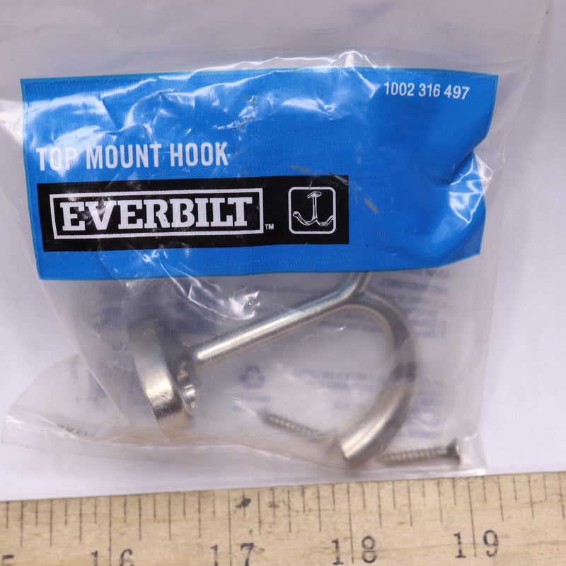 Everbilt Top Mount Hook Satin Nickel 1002 316 497