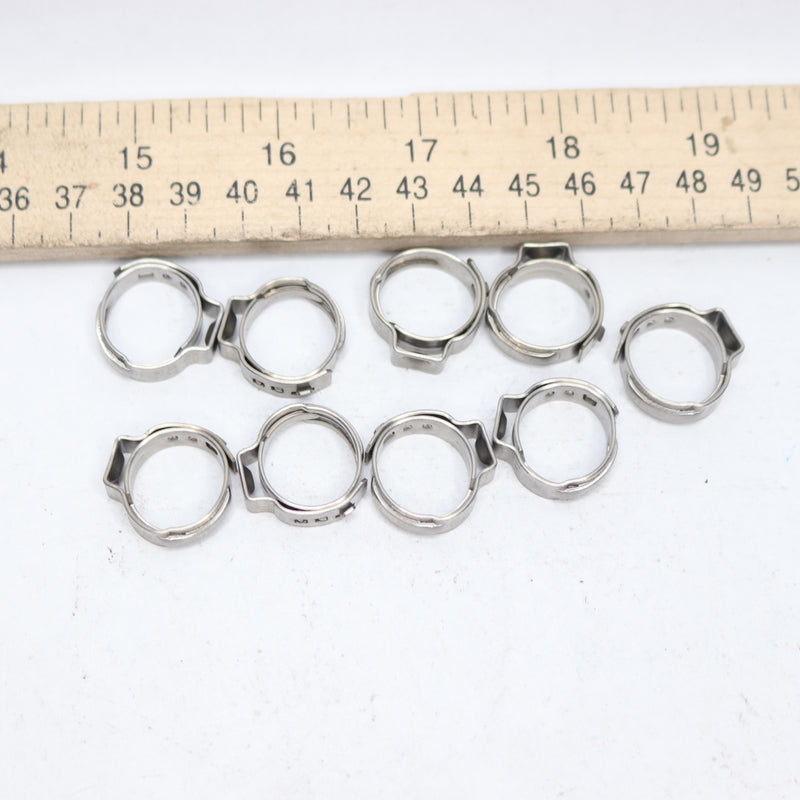 (9-Pk) Apollo Pinch Clamp Stainless Steel 1/2" 851-363