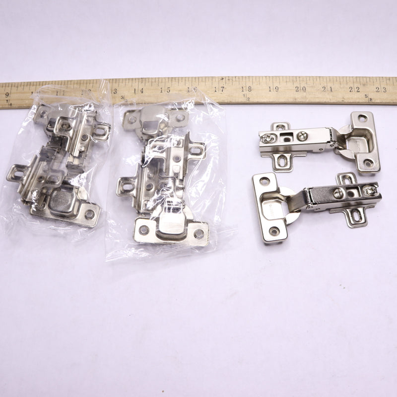 (6-Pk) Everbilt 110-Deg Full Overlay Cabinet Hinge 35mm - Missing Hardware