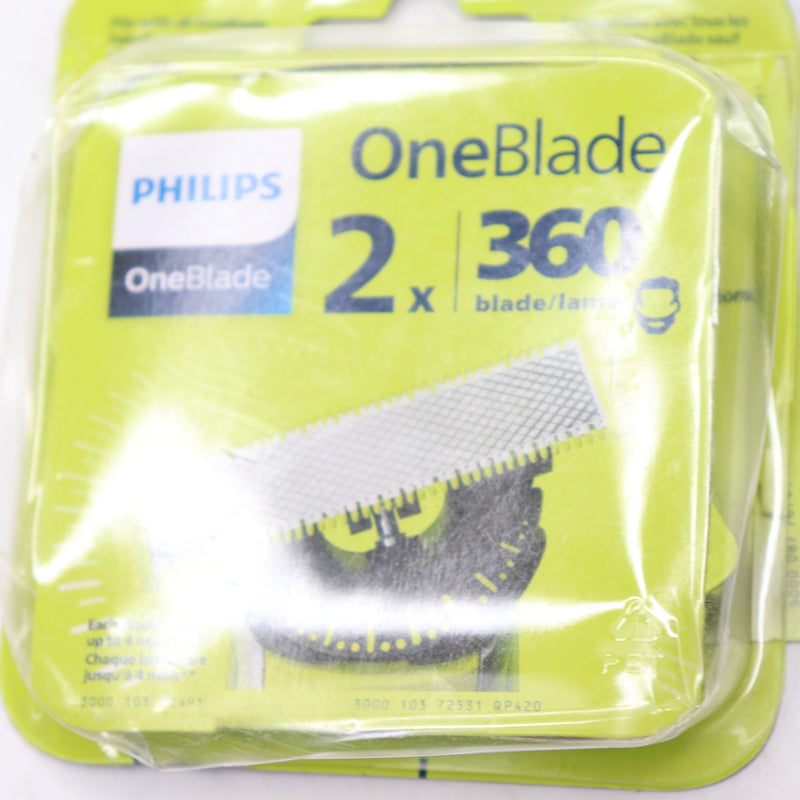 (2-Pk) Philips OneBlade Replacement Blade QP420/50