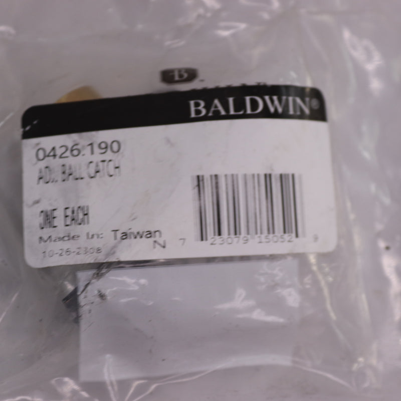 Baldwin Adjustable Ball Door Catch Brass Black 2.125" x 1.375" 0426.190