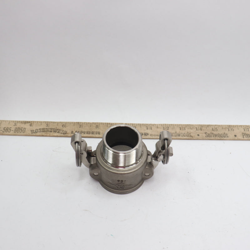 PT Coupling Cam and Groove Hose Fitting Aluminum 1-1/2" 15B