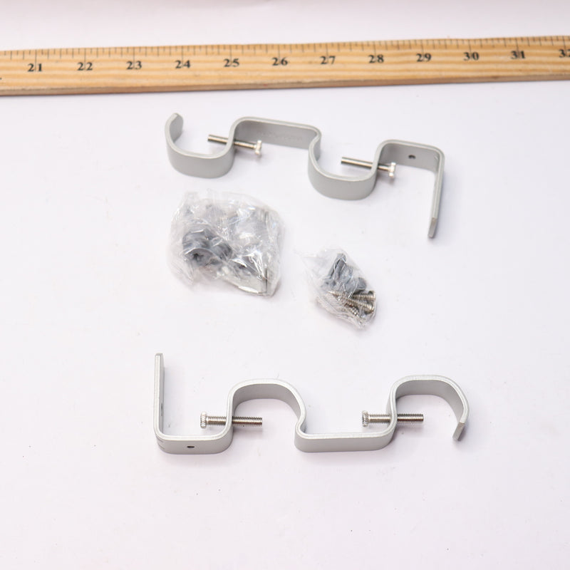 (2-Pk) Double Rod Converter Brackets Nickel Silver MS10-290-508-86