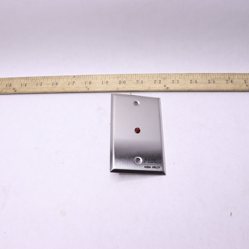 Alarm Controls Wall Plate Single Gang Stainless Steel 4" RP-28