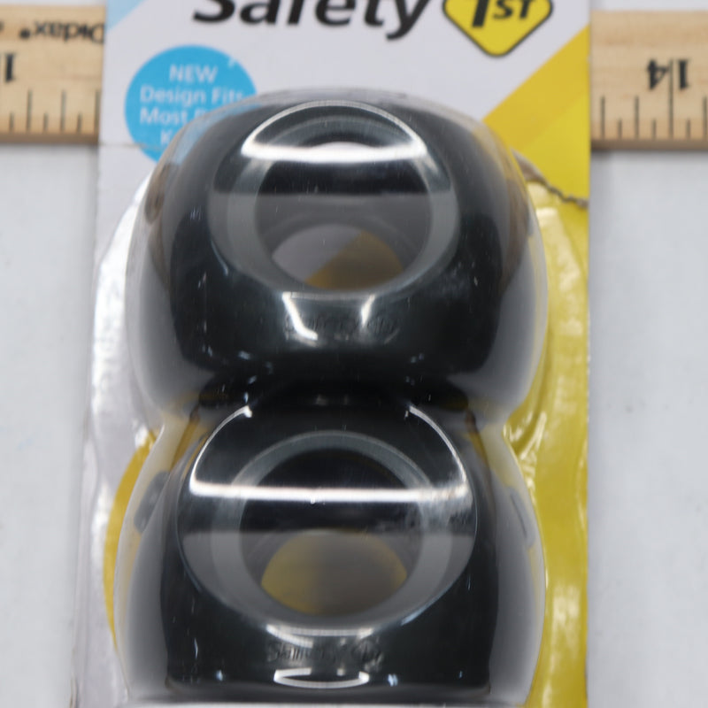 (4-Pk)Safety 1st Parent Grip Door Knob Covers Grey/Charcoal One Size