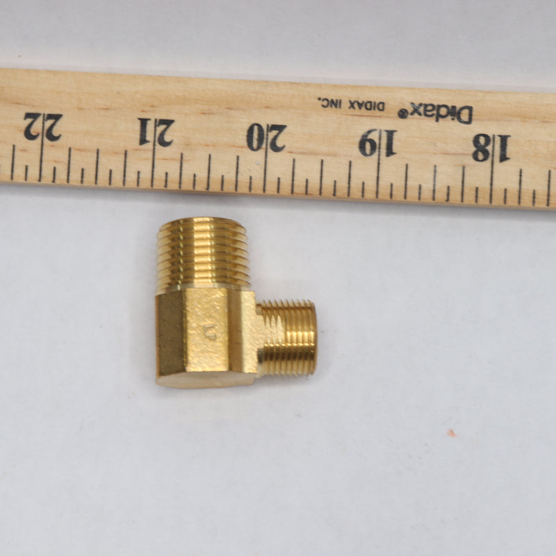 Everbilt Elbow Adapter Fitting 90-Degree Brass 1/2"OD Comp x 1/2" MIP