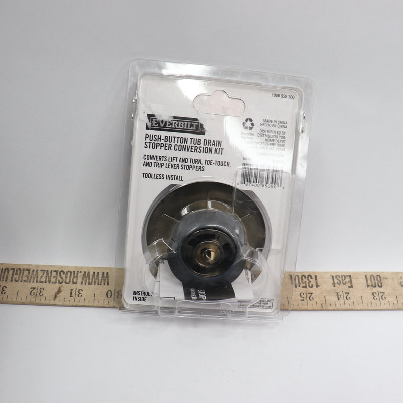 Everbilt Tub Stopper Remodel Kit Brushed Nickel 1.65" 865390