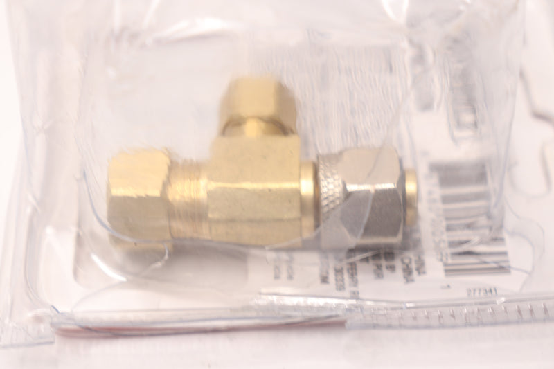 Everbilt Compression Valve Tee Fitting Brass 3/8" 810 608