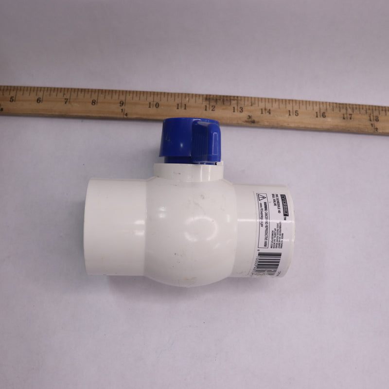 Everbilt Threaded Ball Valve PVC 2" 546 909