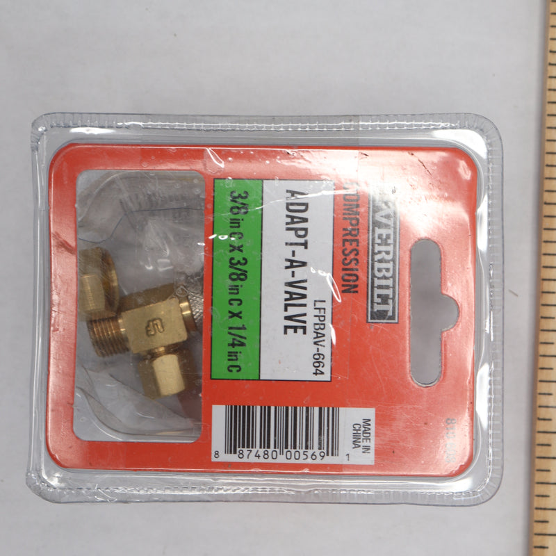 Everbilt Compression Valve Fitting Brass 3/8" LFPBAV-664