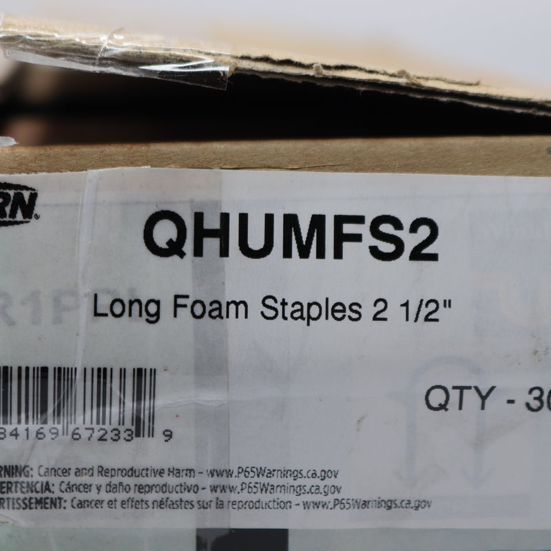 (300-Pk) Zurn Foam Staples Clip 2 1/2" QHUMFS2