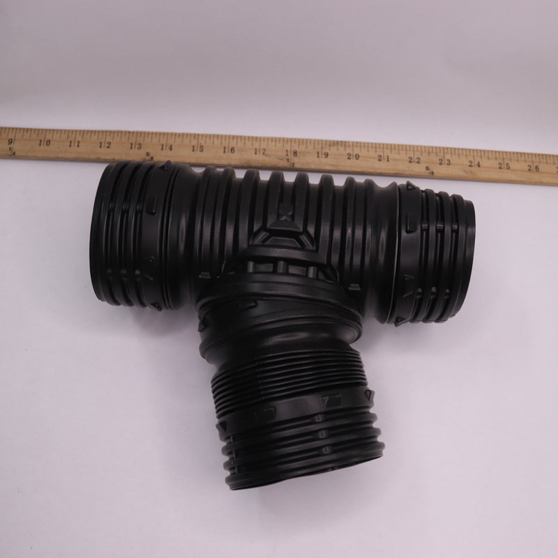 Flex-Drain Flexible Landscaping Drain Pipe Adapter Polypropylene Black 4" 53702