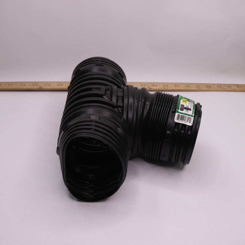 Flex-Drain Flexible Landscaping Drain Pipe Adapter Polypropylene Black 4" 53702