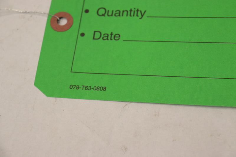 (100-Pk) Quality Approved Tags 078-T63-0808