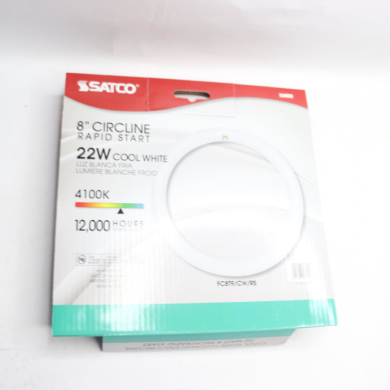 Satco Transitional Corded Electric Light Bulb Cool White 22W 120V 8" S6500