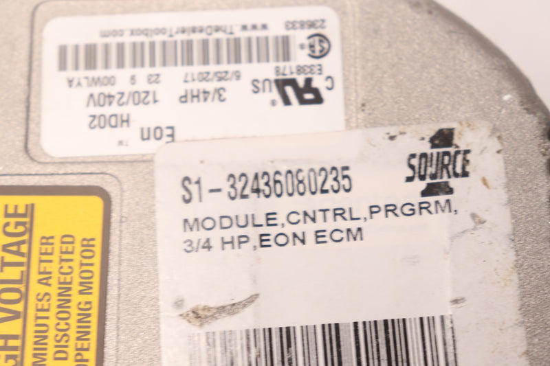 Source 1 Program Control Module EON 3/4HP S1-32436080235 - Damaged/Chipped Plast