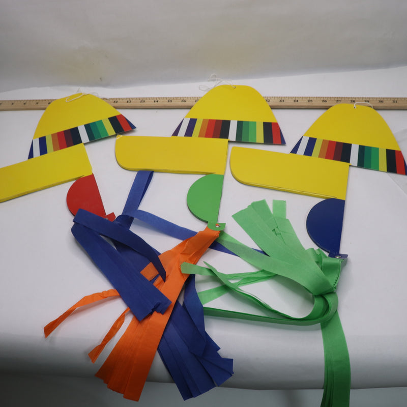 (3-Pk) Tissue Hanging Sombrero Party Decor