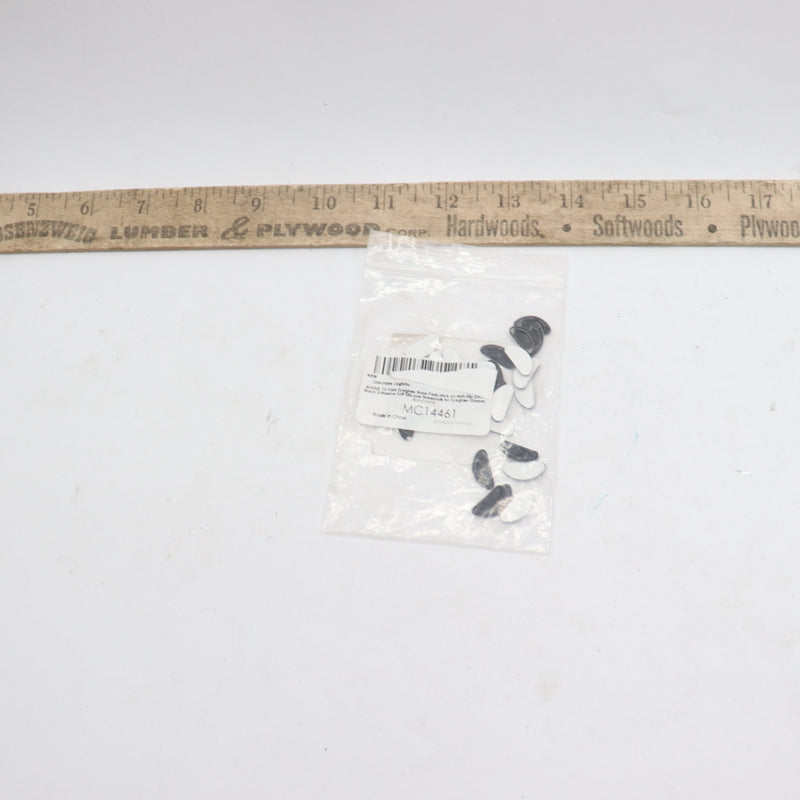 (12-Pairs) Auear Eyeglass Nose Pads Stick on Anti-Slip Black 2 MM MC14461
