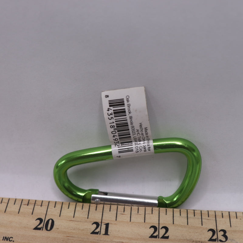 (7-Pk) Carabiner Hook 2-1/2" 9325887 - Assorted 1 Red/6 Green