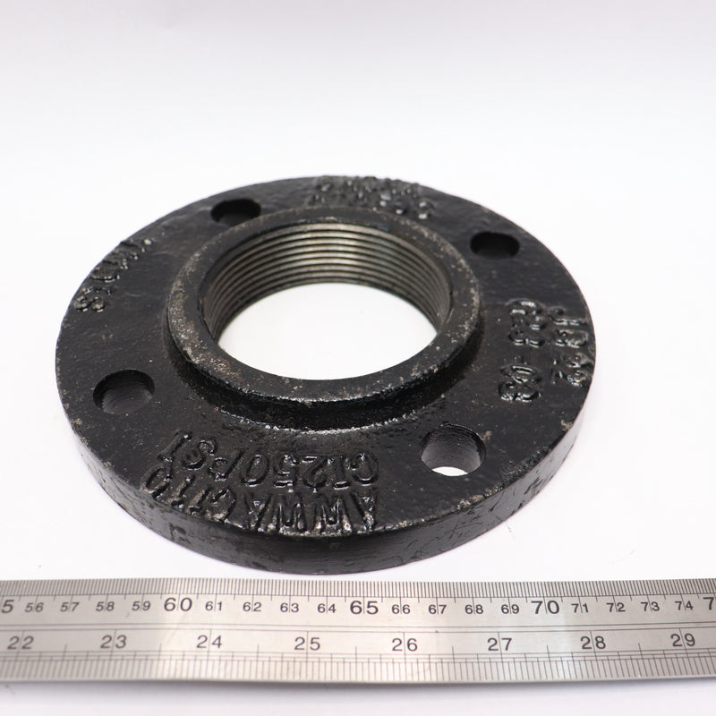 Sigma Threaded Companion Flange Cast Iron 250LBS 3"ID x 7-1/2"OD